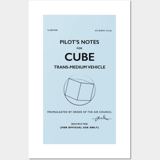 Cube (in sphere) UAP Pilot Notes Posters and Art